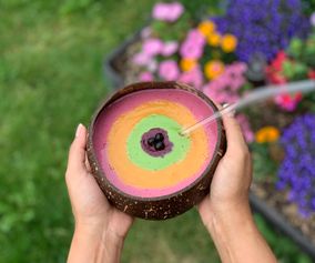 Vegan Rainbow Smoothie Bowl