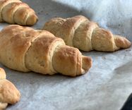 Croissants straight out of the oven