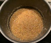 Boil the lentils