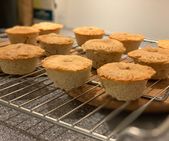 Apple pie muffins fresh out of oven
