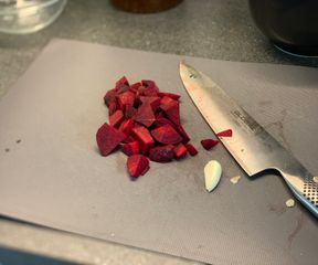 Chopping beets