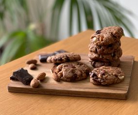 Vegan Peanut Butter Chocolate Chip Almond Cookies